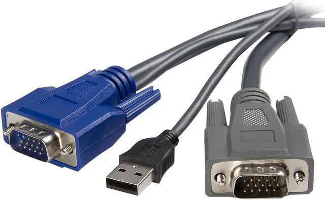 Main image of 6 ft Ultra-Thin USB VGA 2-in-1 KVM Cable (SVUSBVGA6)