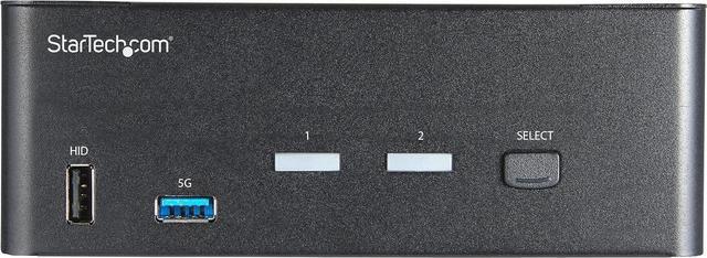 Alt view image 3 of 7 - 2 Port Dual Monitor HDMI KVM Switch - 4K 60Hz Ultra HD HDR - Desktop 4K HDMI 2.0 KVM Switch with 2 Port USB 3.0 Hub (5Gbps) & 4x USB 2.0 HID, Audio - Hotkey Switching - TAA (SV231DHU34K6)