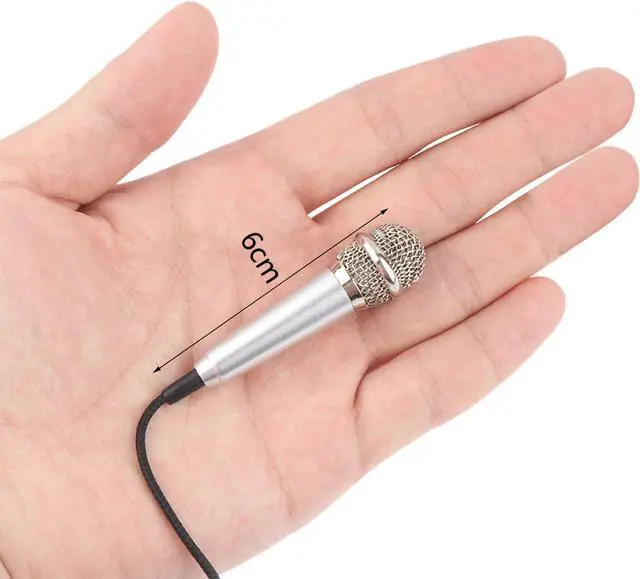 Alt view image 4 of 7 - 4Pcs Mini Microphone with Omnidirectional Stereo Mic for Voice Recording, Portable Microphone Chatting and Singing Compatible with Smartphone