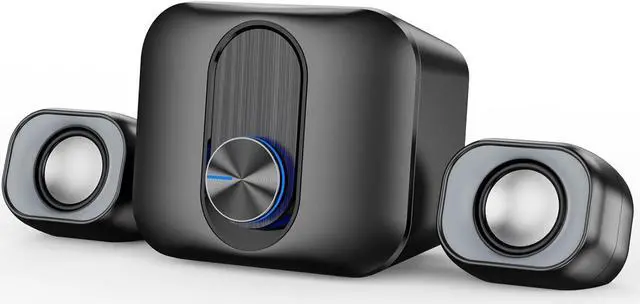 Main image of 2.1 Computer Speakers for Desktop with Subwoofer, PC Speakers Laptop/Tablet/Monitor,5W+3Wx2 Stereo Desktop Speaker with Enhanced Bass,USB Powered Speaker with AUX-in -N197