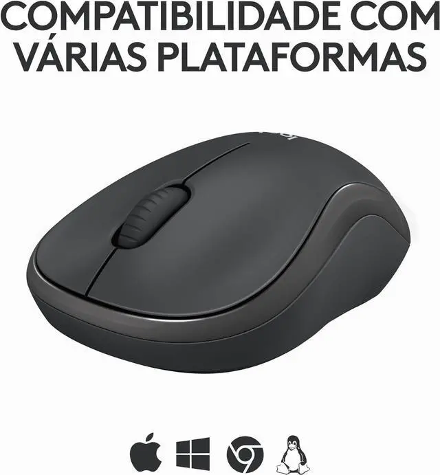 Alt view image 6 of 7 - Logi tech M240 Silent Bluetooth Mouse, Wireless, Compact, Portable, Smooth Tracking, 18-Month Battery, for Windows, macOS, ChromeOS, Compatible with PC, Mac, Laptop, Tablets - Graphite