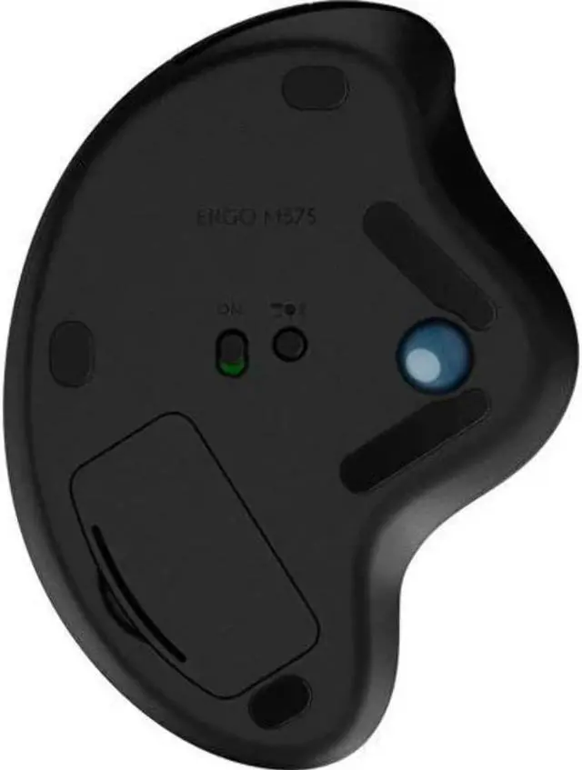 Alt view image 3 of 3 - Logi tech M575 Ergonomic Wireless Trackball USB Mouse, Black (910-005869)
