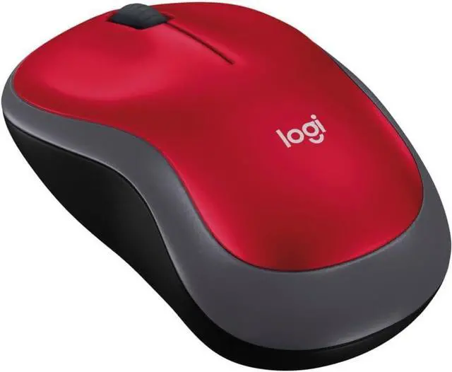 Main image of Logi tech M185 Wireless Mouse, 2.4GHz with USB Mini Receiver, 12-Month Battery Life, 1000 DPI Optical Tracking, Ambidextrous, Compatible with PC, Mac, Laptop - Red