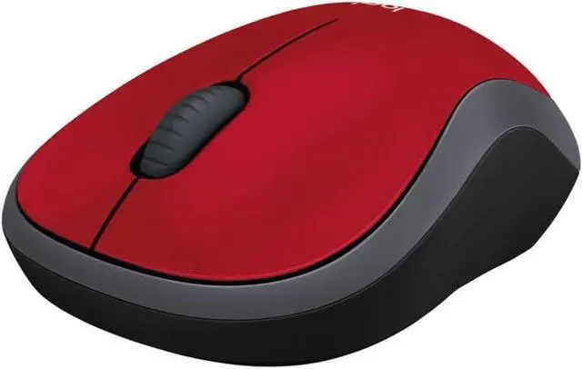 Alt view image 4 of 6 - Logi tech M185 Wireless Mouse, 2.4GHz with USB Mini Receiver, 12-Month Battery Life, 1000 DPI Optical Tracking, Ambidextrous, Compatible with PC, Mac, Laptop - Red