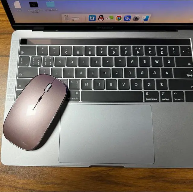 Alt view image 3 of 7 - Wireless Mouse for MacBook Pro MacBook Air Mac iMac Desktop Computer Chromebook Win7/8/10 PC HP Dell Laptop (Rose Gold)