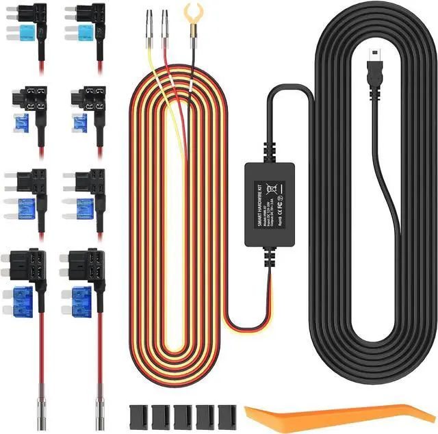 Main image of Mini USB Smart ACC Hardwire Kit for Dash Cam, Enables Parking Mode Monitor, Converts 12V-30V to 5V/3A, Low Voltage Protection
