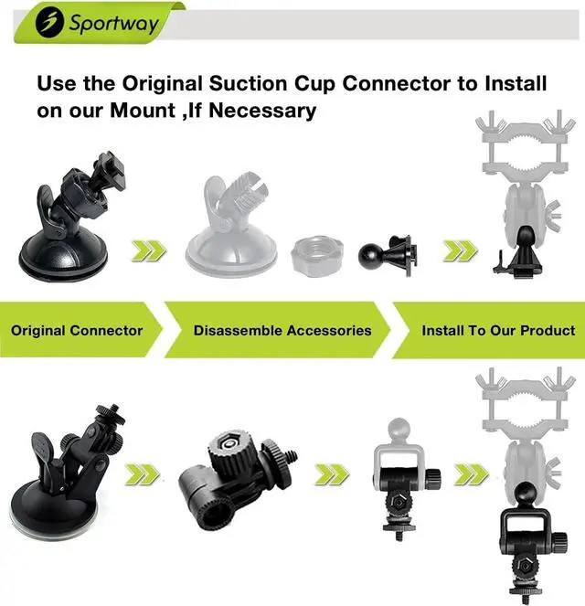 Alt view image 3 of 7 - S80 Dash Cam mount, Dash Cam Mirror Mount Holder with 16pcs Joints for Rove APEMAN CHORTAU Roav Nexar  YI Z-Edge Old Shark KDLINKS Crosstour VANTRUE GoPro... 99% Car Dash Cameras DVR GPS