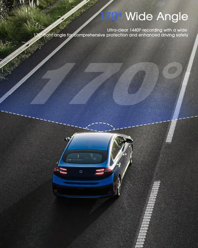 Alt view image 6 of 7 - Dash Cam 2K, Mini Car Camera with APP, Front Dashcams for Cars, WiFi Dash Cam with WDR Night Vision, 24 Hours Parking Monitor, Loop Recording, G-Sensor