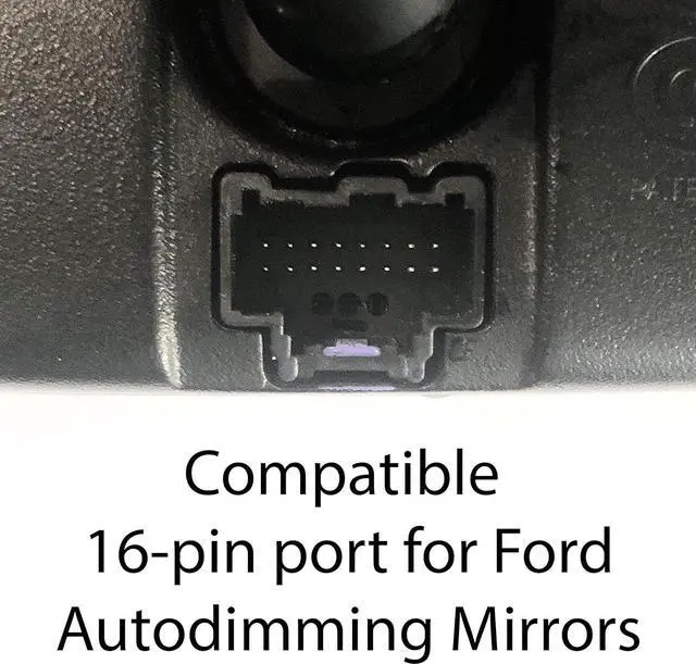 Alt view image 4 of 7 - Dongar Dashcam Power Adapter (16-pin Type A) for Ford Vehicles. Compatible with Select Bronco, F150 and more. Built-in USB Power Source, Connects to Rearview Mirror, Easy to Install