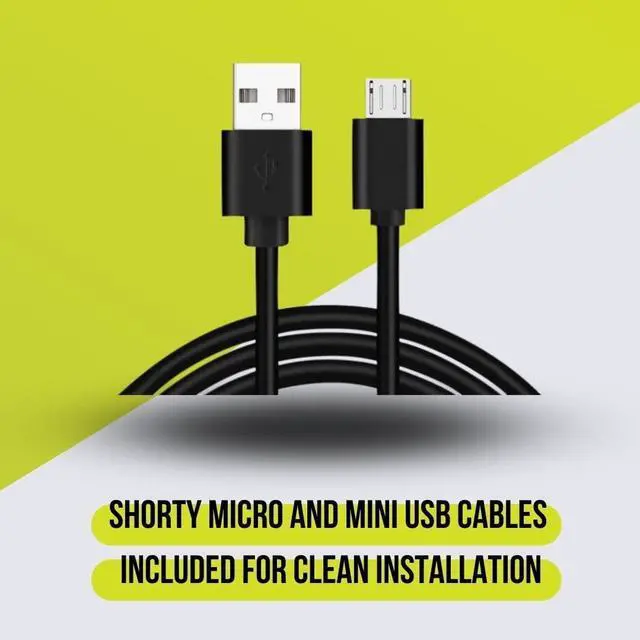 Alt view image 7 of 7 - Dongar Dashcam Power Adapter (16-pin Type A) for Ford Vehicles. Compatible with Select Bronco, F150 and more. Built-in USB Power Source, Connects to Rearview Mirror, Easy to Install