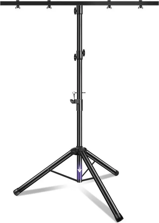 Main image of DJ Light Stand Heavy Duty Par Can Tripod T-Bar Stage Lights Stand Adjustable 39-100 Inch DJ Lighting Tripod Mount