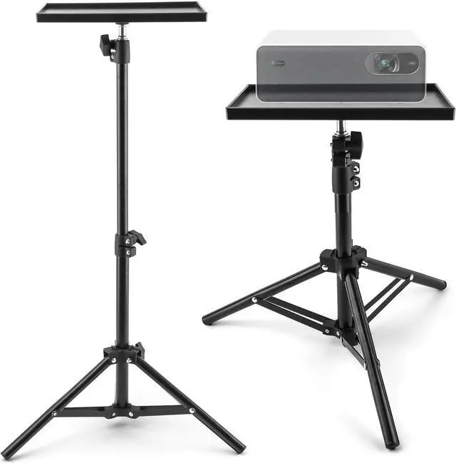 Main image of Projector Tripod Stand, Portable Laptop Tripod Stand, Multi Purpose DJ Equipment Studio Stand Mount Holder for Outdoor Office Home Stage, Adjustable Height 21.65 to 47.24 Inch