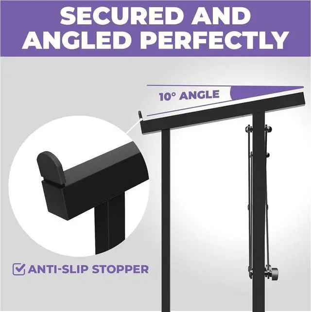 Alt view image 3 of 6 - Liquid Stands Portable Audio Mixer Stand - Angled Foldable & Adjustable Studio Music Mixer Synth, MPC Stand For Drum Machines, DJ Turntables, Audio Rack Music Equipment & More