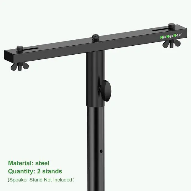 Alt view image 2 of 7 - DJ Lighting Bar T-Bar Lighting Extension Cross Bar Mount 3 lights for Tripod Speaker Stand DJ Lighting Tripod Mount