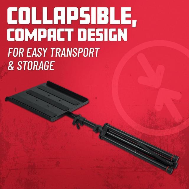 Alt view image 5 of 7 - Frameworks Heavy Duty Deluxe Adjustable Multi-Media Gear Stand Featuring 100x100 Vesa Mounting Brackets | Ideal for Laptops and more; Min/Max Height - 36"/48" (GFW-UTL-MEDIATRAY2)