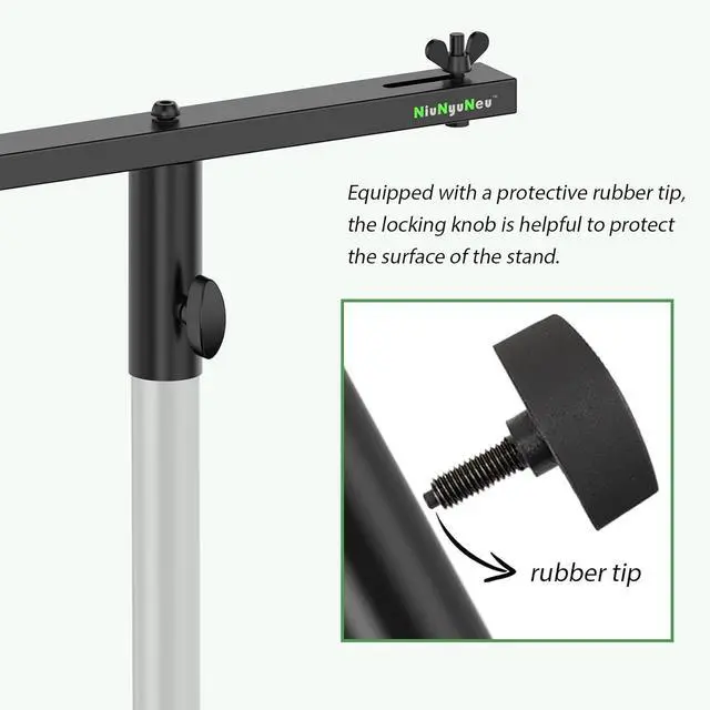 Alt view image 4 of 7 - DJ Lighting Bar T-Bar Lighting Extension Cross Bar Mount 3 lights for Tripod Speaker Stand DJ Lighting Tripod Mount