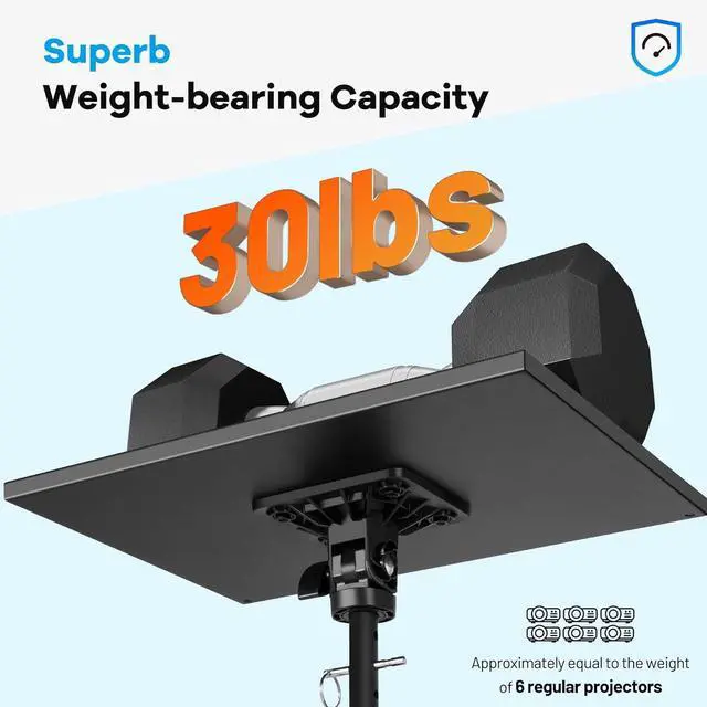 Alt view image 6 of 7 - Projector Tripod Stand with Casters: Projector Stand 28-54in Height Adjustable Multifunctional Universal Laptop Stand DJ Rack Stand with Adjustable Height for Meeting Room DJ Equipment
