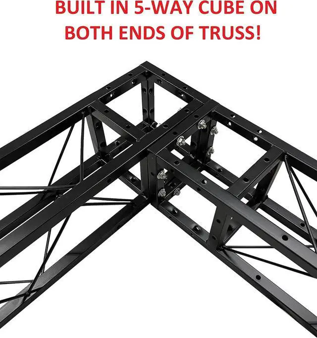 Alt view image 2 of 2 - 2 Meter 6.56 ft. Square 8"x8" Black ing Box  Section Bolted