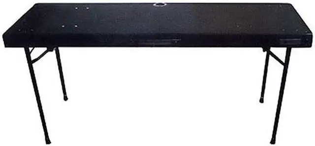 Alt view image 3 of 6 - CTBC2060 Carpeted Folding Dj Table with Adjustable Leg System