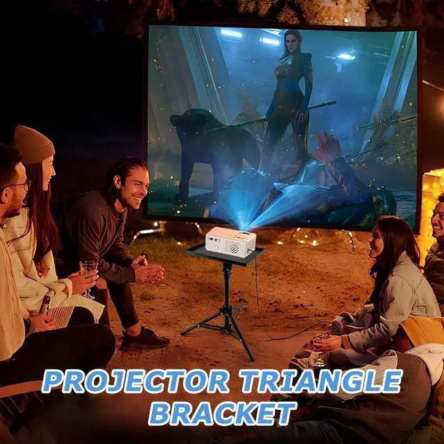 Alt view image 6 of 7 - Projector Tripod Stand, Portable Laptop Tripod Stand, Multi Purpose DJ Equipment Studio Stand Mount Holder for Outdoor Office Home Stage, Adjustable Height 21.65 to 47.24 Inch