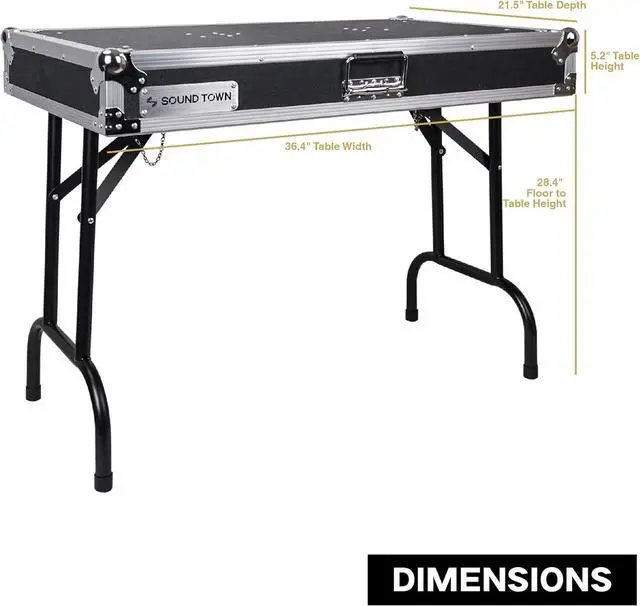 Alt view image 5 of 5 - DJ Table, Plywood, 36-inch x 21-inch (STDJT-36W)