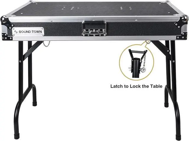 Alt view image 2 of 5 - DJ Table, Plywood, 36-inch x 21-inch (STDJT-36W)