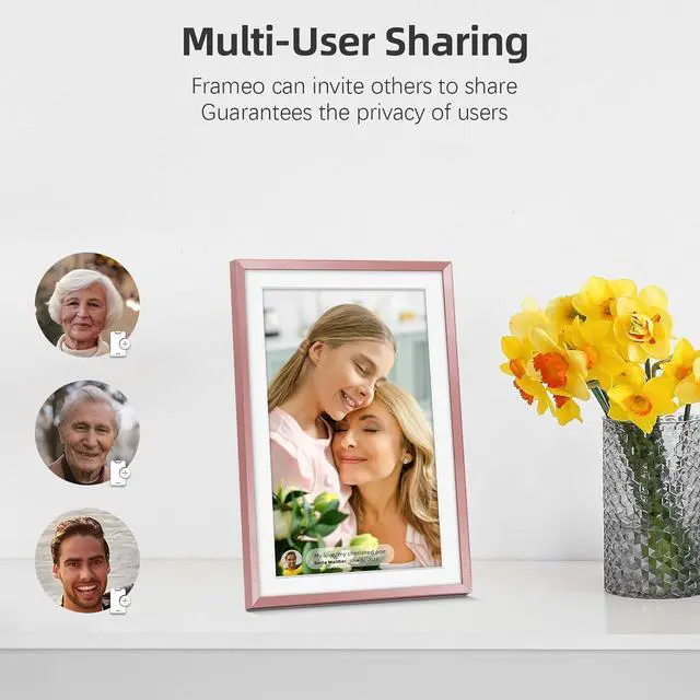 Alt view image 5 of 6 - Digital Picture FrameBuilt-in 32GB| WiFi Digital Photo Frame with 10.1" Touch Display, Send Picture/Video via /USB/Micro SD, Easy Setup, for mom