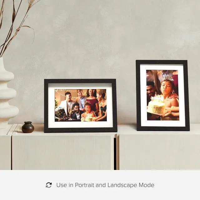 Alt view image 5 of 7 - Gallery 10.1 WiFi Digital Photo Frame | Send Photo or Video from Phone to Digital Picture Frame with Free  Frame App | End-to-End Encryption | Midnight Black