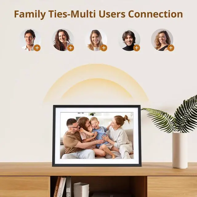 Alt view image 5 of 7 - 10.1' WIFI Digital Picture Frame - 1280*800 HD IPS Touch Screen Digital Photo Frame Display, Auto-Rotate, Share Photos/Videos Instantly via Free App Best Gifts for Birthday, Wedding, Mom