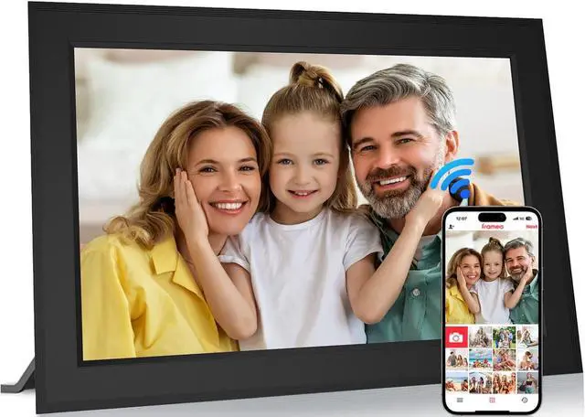 Main image of 10.1 Inch Digital Picture Frames Smart WiFi Digital Photo Frame with 1280x800 IPS Touch Screen HD, 32GB Memory, Auto-Rotate, Wall Mountable, Share Moments Instantly via  App from Anywhere