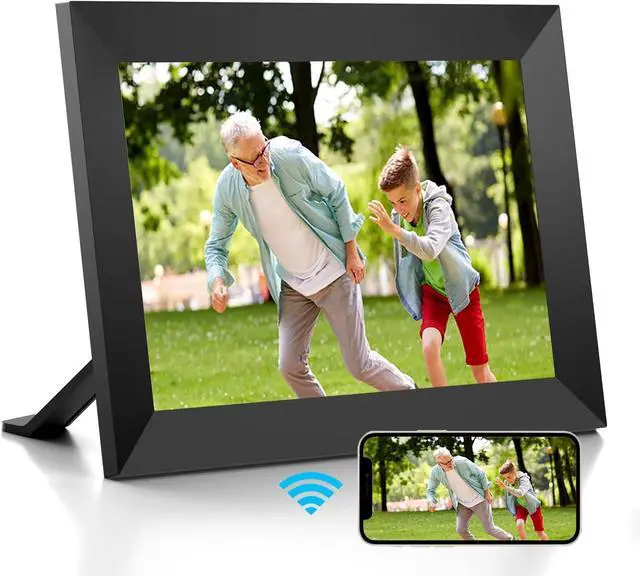Main image of 10.1 Inch WiFi Digital Photo Frame with IPS Touch Screen HD Display, Easy to Send Picture and Video Remotely via APP from Anywhere, 16GB Large Storage, Auto Rotate, Slideshow, Wall Mountable