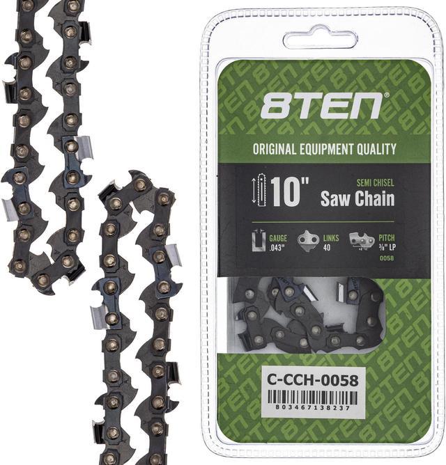 10 Inch Chainsaw Chains, Replacement Chain for Black & Decker