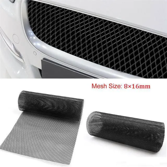 Alt view image 4 of 7 - Paiying 40" x 13" Black Aluminium Car Bumper Modified Grille Grill Rhombus Mesh US Stock