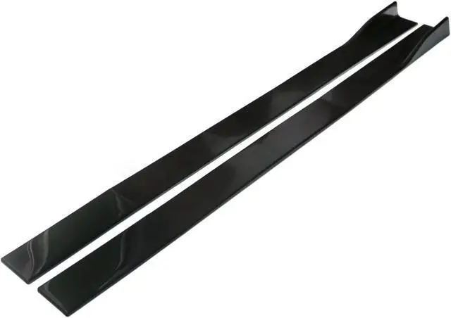 Alt view image 2 of 7 - Acaigel 78.7'' Car Side Skirt Body Extension Splitter Diffuser Panel Lip Glossy Black US