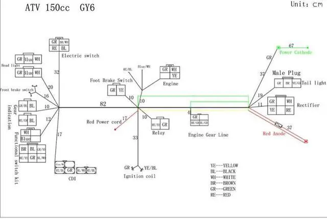 Alt view image 3 of 7 - Paiying USA Electric Stator Wire Harness Magnet Coil CDI Solenoid Kit ATV QUAD Pit Bike