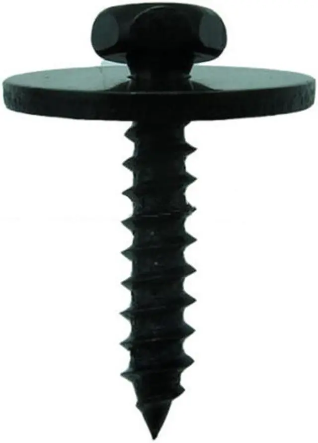 Alt view image 4 of 7 - Paiying 100Pcs Metal Car Screw Body Fender Bumper Retainer Clips 7mm Hex (4.2-1.41x22mm) Ship?from?USA