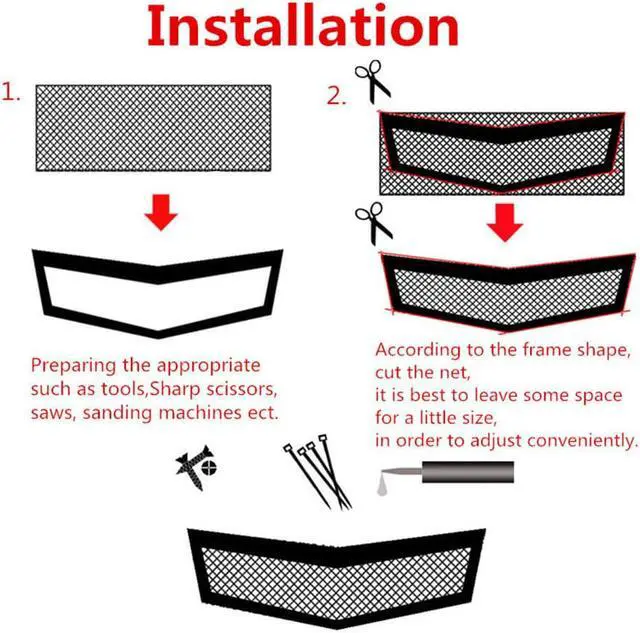 Alt view image 3 of 7 - Acaigel Silver Rhombus Aluminium Racing Grille Mesh Vent Car Tuning Grill 0.31"0.63" Mesh Ship?from?USA