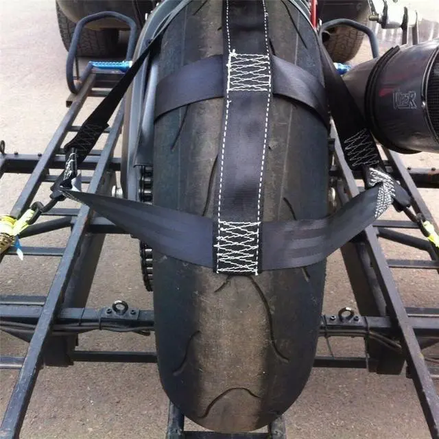 Alt view image 6 of 7 - Acaigel Motorcycle Rear Wheel Tie Down Strap Safety Belt Tire Transport Harness US Stock