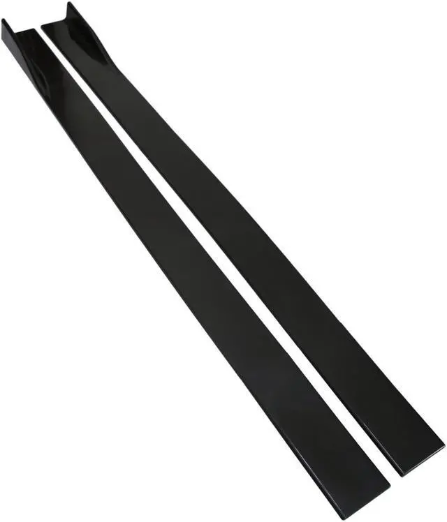 Alt view image 3 of 7 - Acaigel 78.7'' Car Side Skirt Body Extension Splitter Diffuser Panel Lip Glossy Black US
