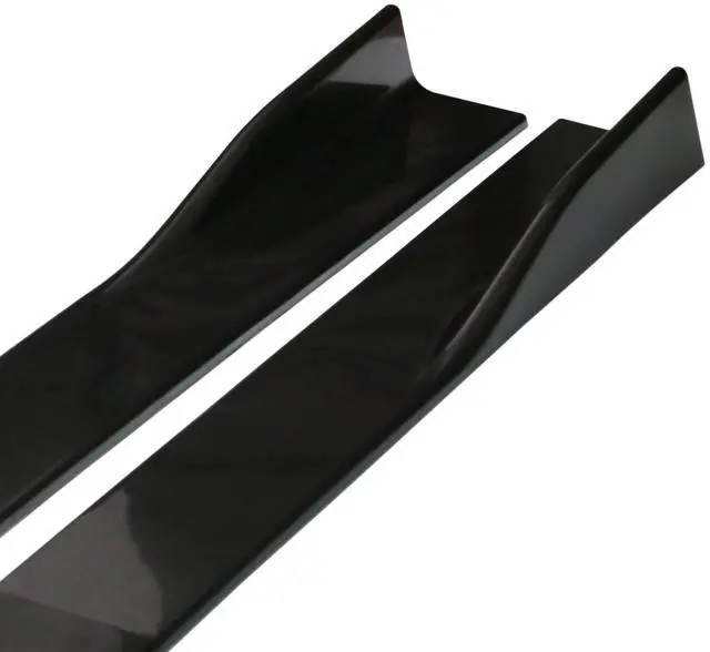 Alt view image 6 of 7 - Acaigel 78.7'' Car Side Skirt Body Extension Splitter Diffuser Panel Lip Glossy Black US