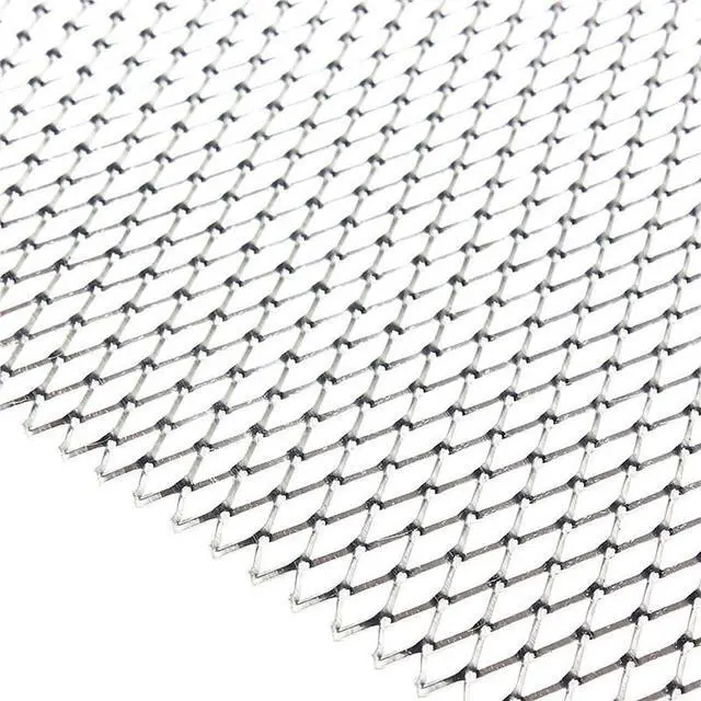 Main image of Acaigel Silver Rhombus Aluminium Racing Grille Mesh Vent Car Tuning Grill 0.31"0.63" Mesh Ship?from?USA