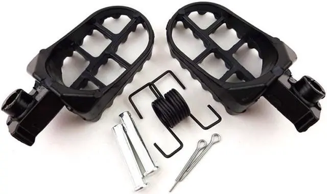 Alt view image 6 of 7 - Paiying Black Pit Dirt Bike Foot Pegs Footrest Pedal For Suzuki DR Honda Yamaha Kawasaki