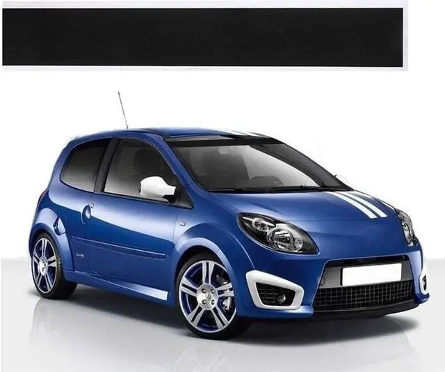 Alt view image 3 of 7 - Paiying Black Car Windshield Shade Reflector Sticker Window Visor Stripe Decal 6" x 60''