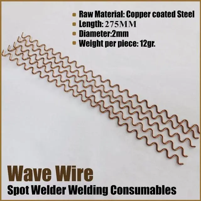 Alt view image 5 of 7 - Paiying 50Pcs 2mm Wave Wire Car PVC PP Panel Bumper Fender Repair for Hot Stapler Welder