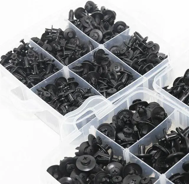 Alt view image 4 of 7 - Paiying 620x 3-Layer Car Door Liner Trim Dash Floor Bumper Fastener Fixing Clip 16 Sizes