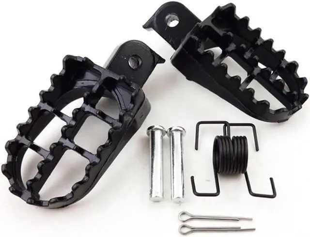 Alt view image 4 of 7 - Paiying Black Pit Dirt Bike Foot Pegs Footrest Pedal For Suzuki DR Honda Yamaha Kawasaki