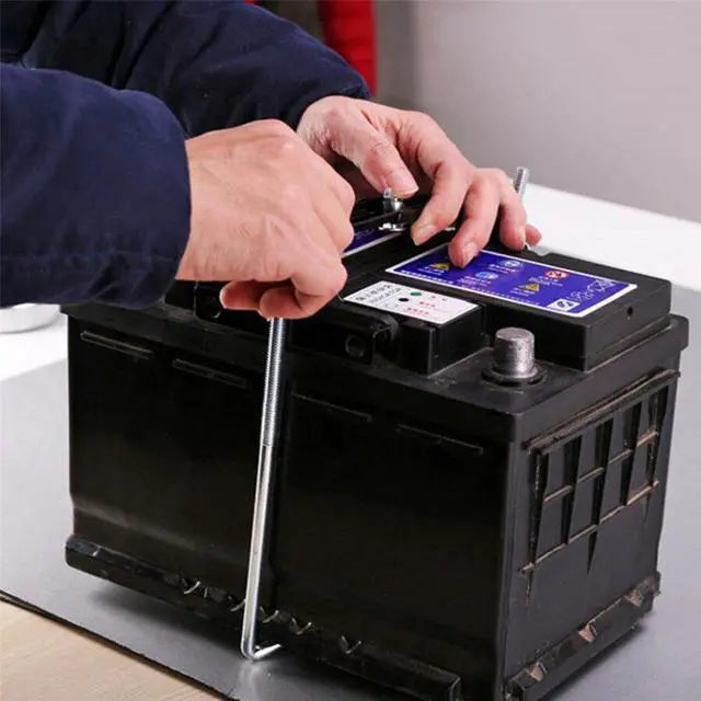 Alt view image 7 of 7 - Acaigel Metal Rack Car Storage Battery Holder Mounting Bracket Adjustable Width 16-22cm