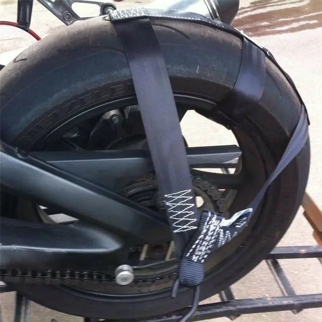 Alt view image 5 of 7 - Acaigel Motorcycle Rear Wheel Tie Down Strap Safety Belt Tire Transport Harness US Stock