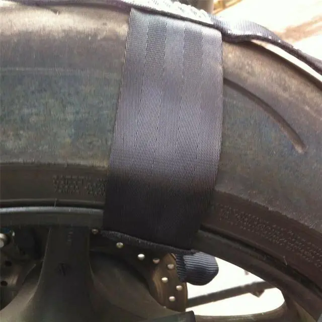 Alt view image 2 of 7 - Acaigel Motorcycle Rear Wheel Tie Down Strap Safety Belt Tire Transport Harness US Stock