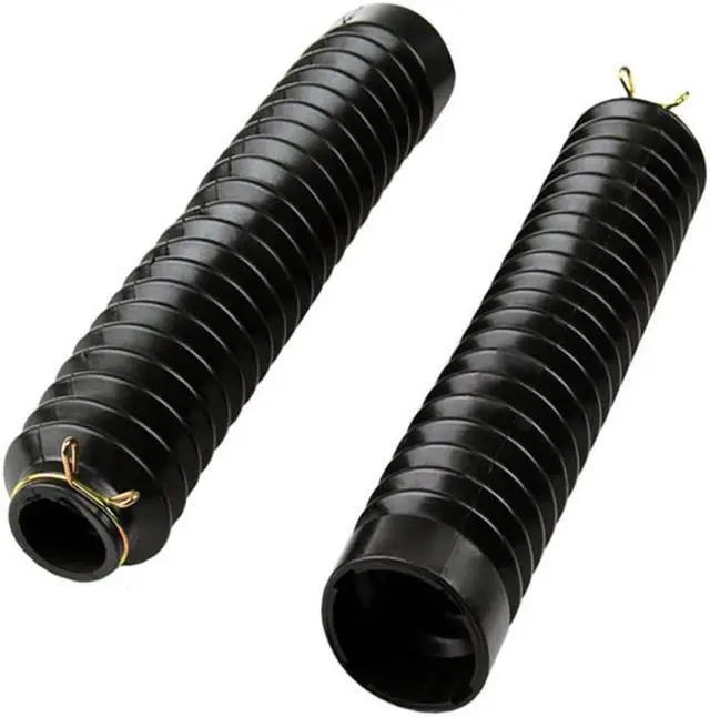 Alt view image 3 of 7 - Acaigel 2x 30mm Black Motorcycle Pit BIke Front Fork Shock Cover Boot Sleeve 270mm Long